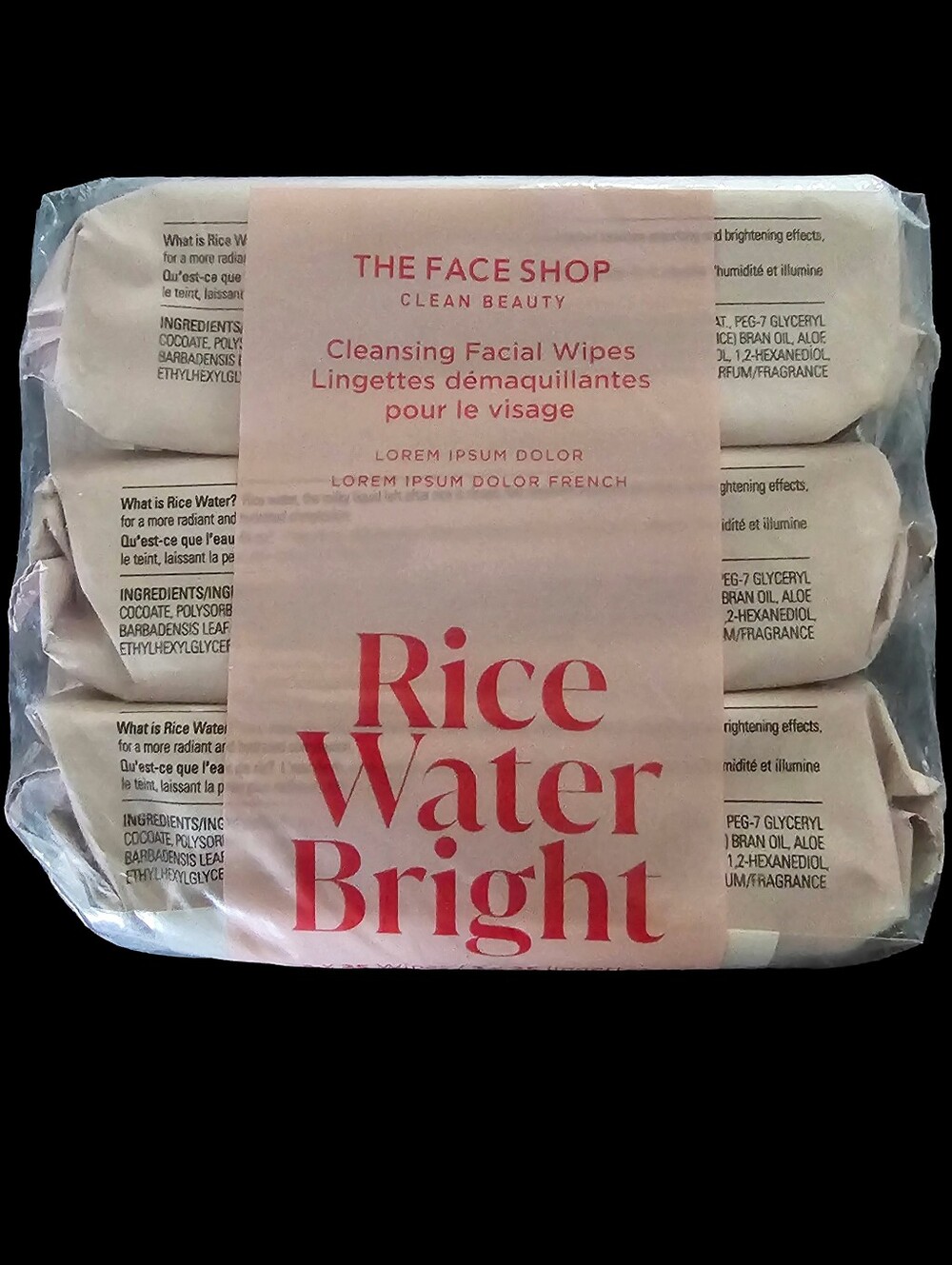 Rice Water Bright Cleansing Wipes • K-Beauty